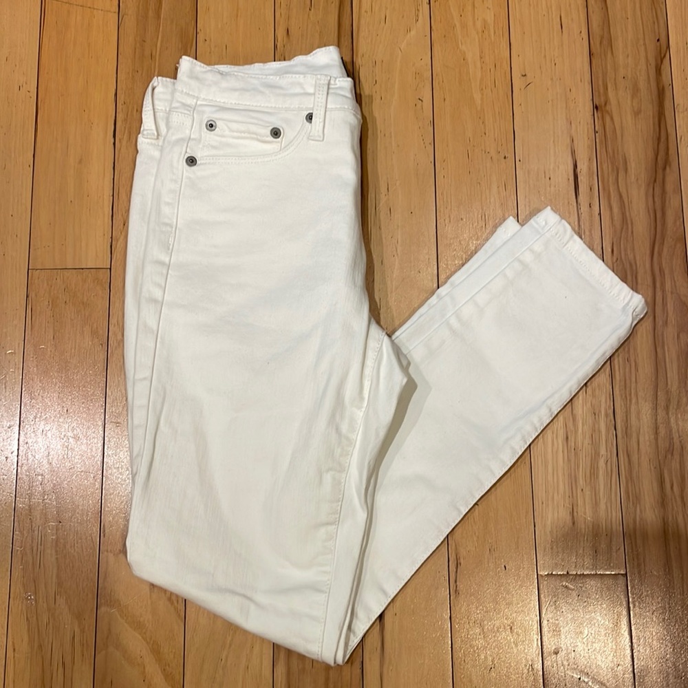 Banana Republic White Skinny Jeans